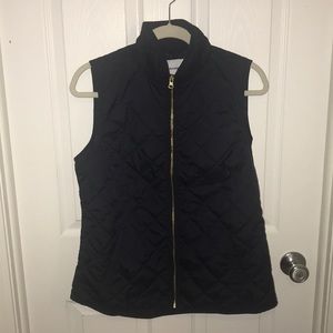 Navy Quilted Vest